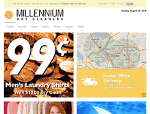 Tablet Screenshot of millenniumdrycleaners.com